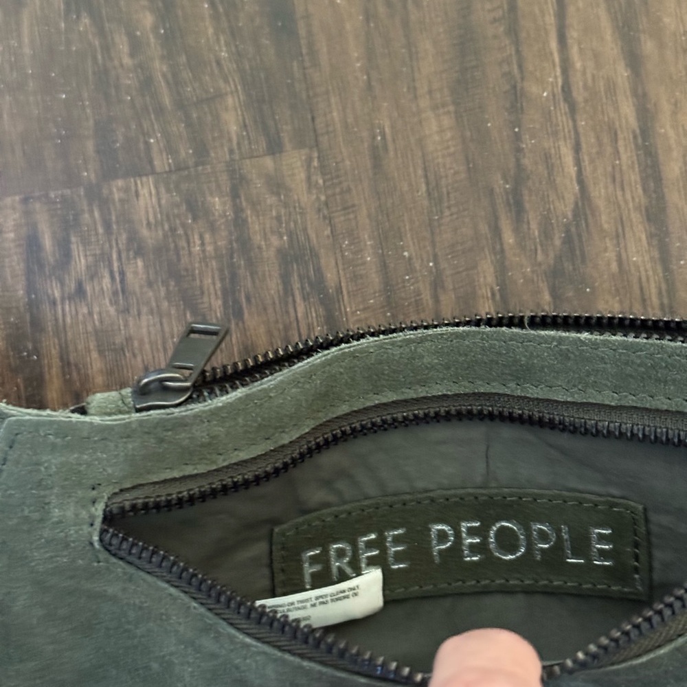 Free People Olive Green Suede Belt Bag - Picture 9 of 12